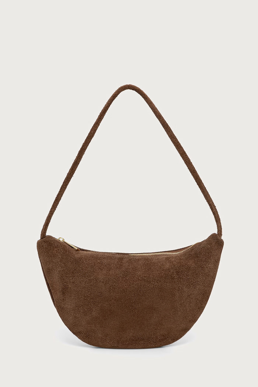 Answear.LAB torebka hobo damska zamszowa