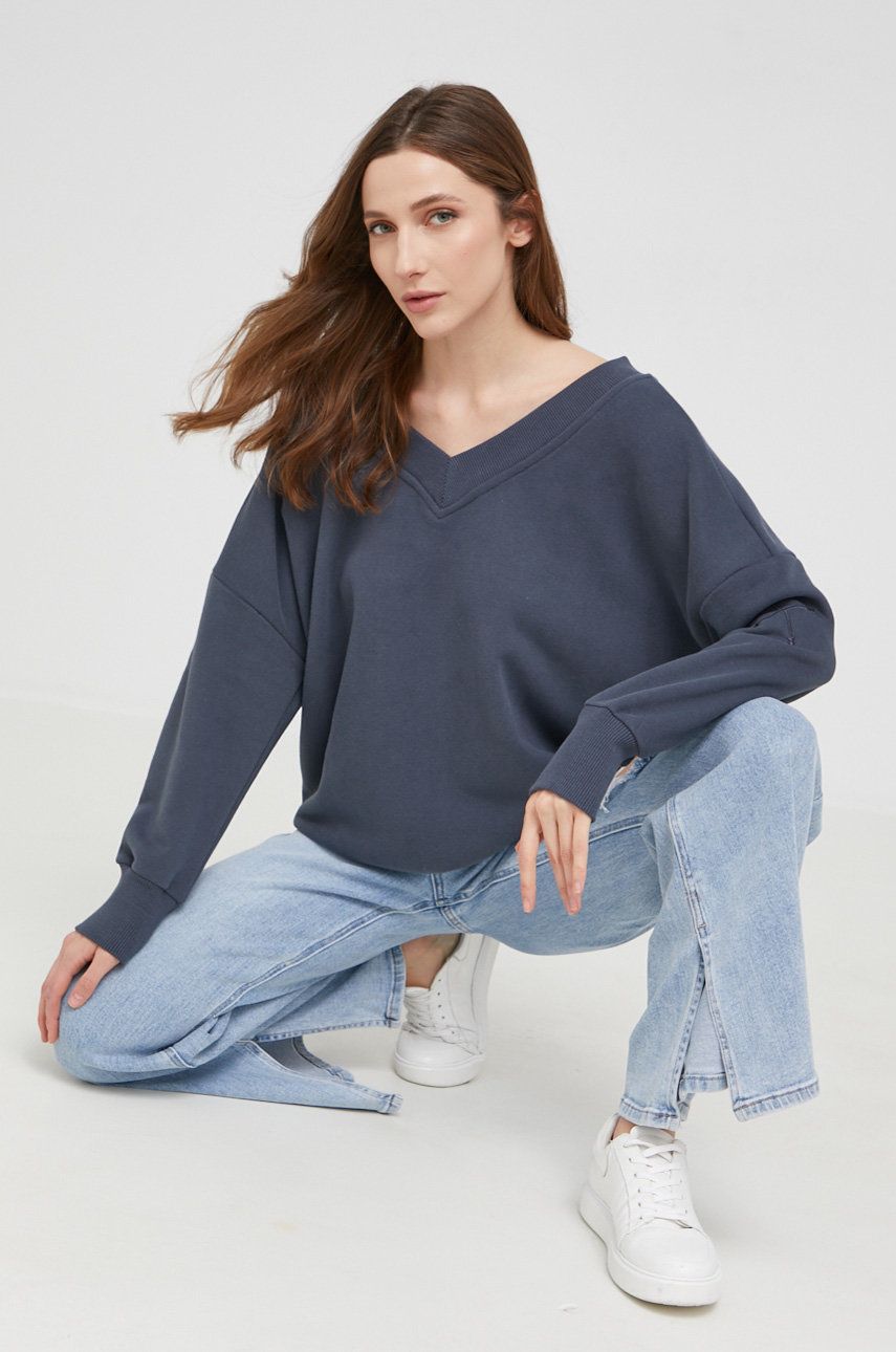 Answear Lab Bluză femei, culoarea gri, material neted Answear Lab