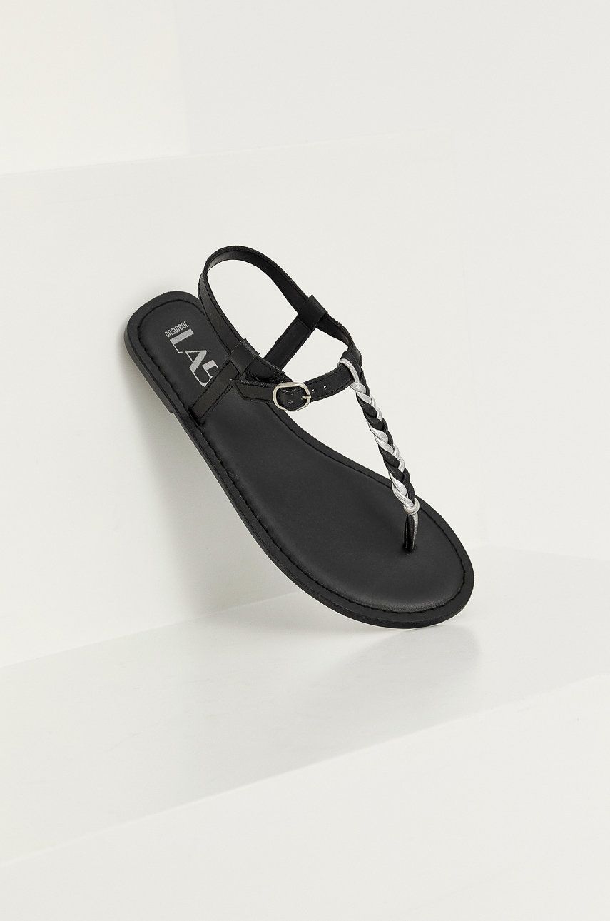 Answear Lab Sandale de piele femei, culoarea negru Answear Lab imagine noua 2022