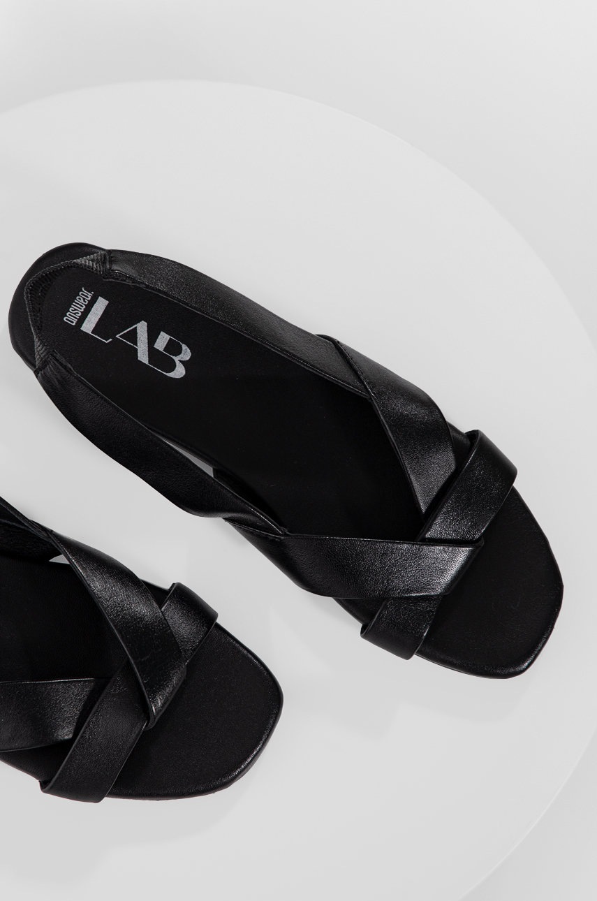 

Кожени сандали Answear Lab дамско в черно, Черен