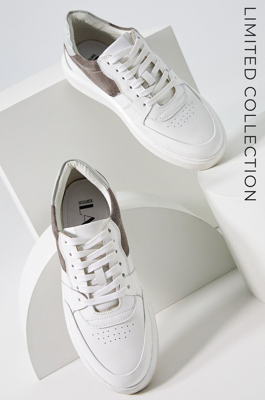 Answear Lab buty skórzane answear.LAB X kolekcja limitowana NO SHAME kolor biały