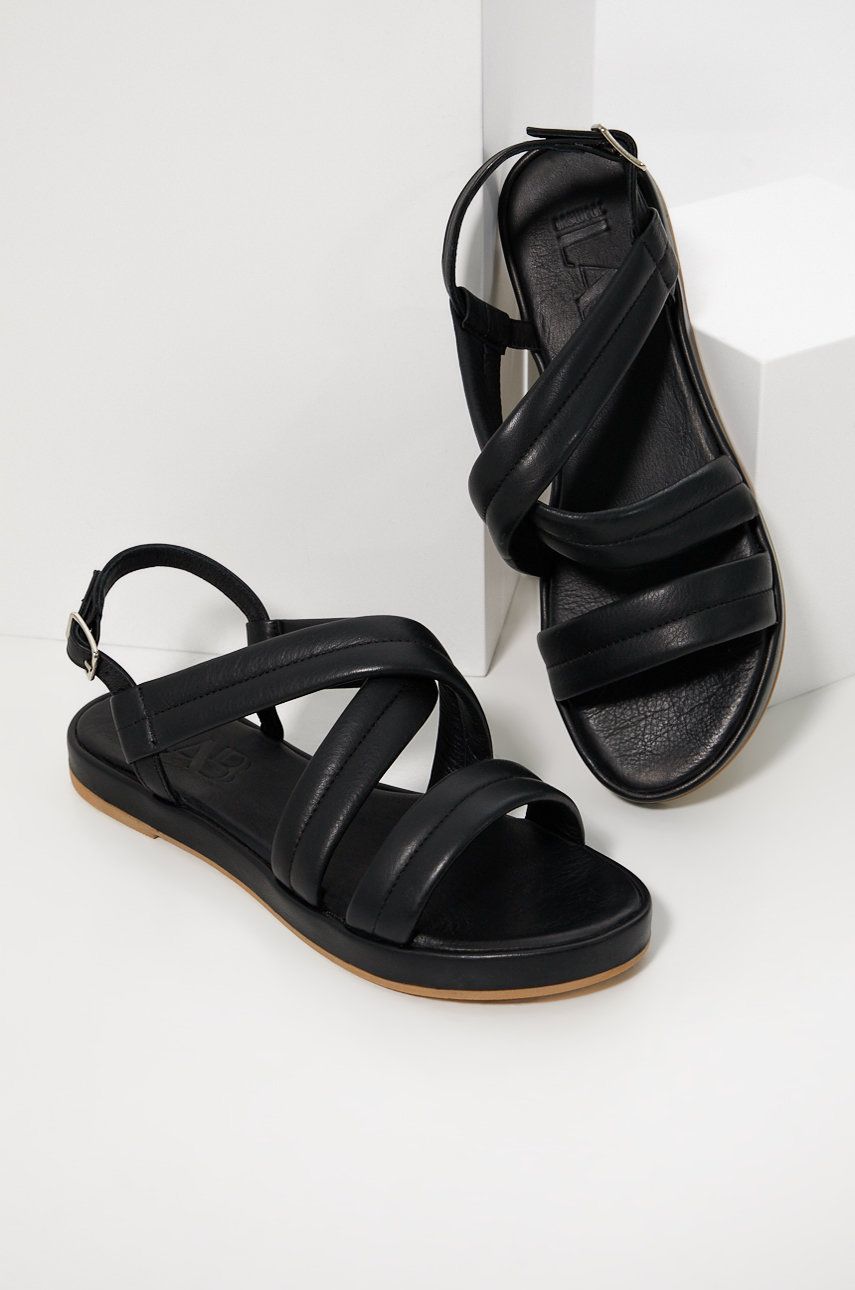 Answear Lab sandale de piele femei, culoarea negru Answear 2023-03-19
