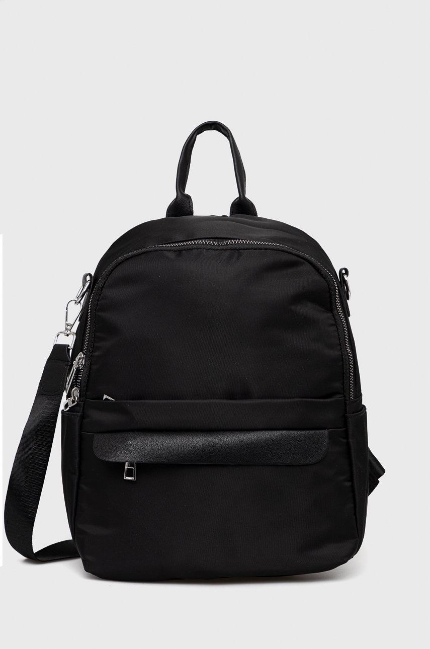 

Раница Answear Lab дамски в черно малък размер с изчистен дизайн, Черен