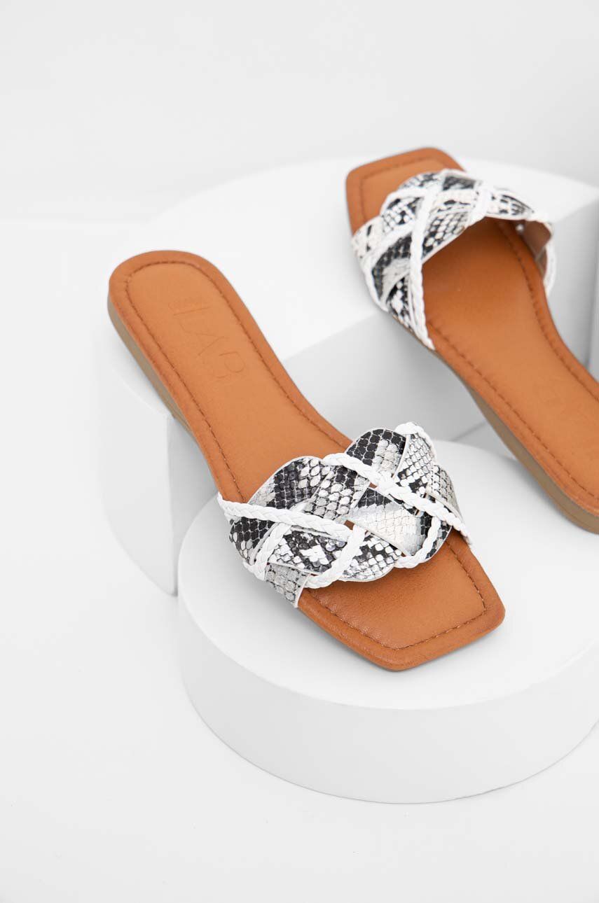 Answear Lab papuci femei, culoarea alb - Shoppu.ro