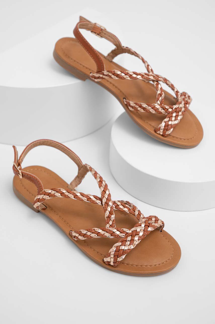 Answear Lab sandale femei, culoarea maro