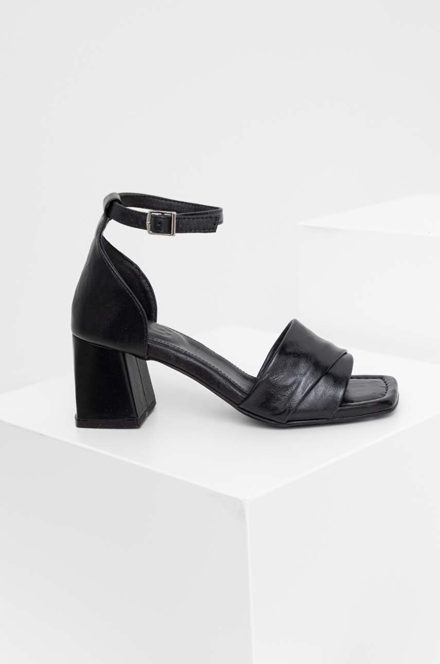 Answear Lab sandale de piele culoarea negru femei 2023-09-23