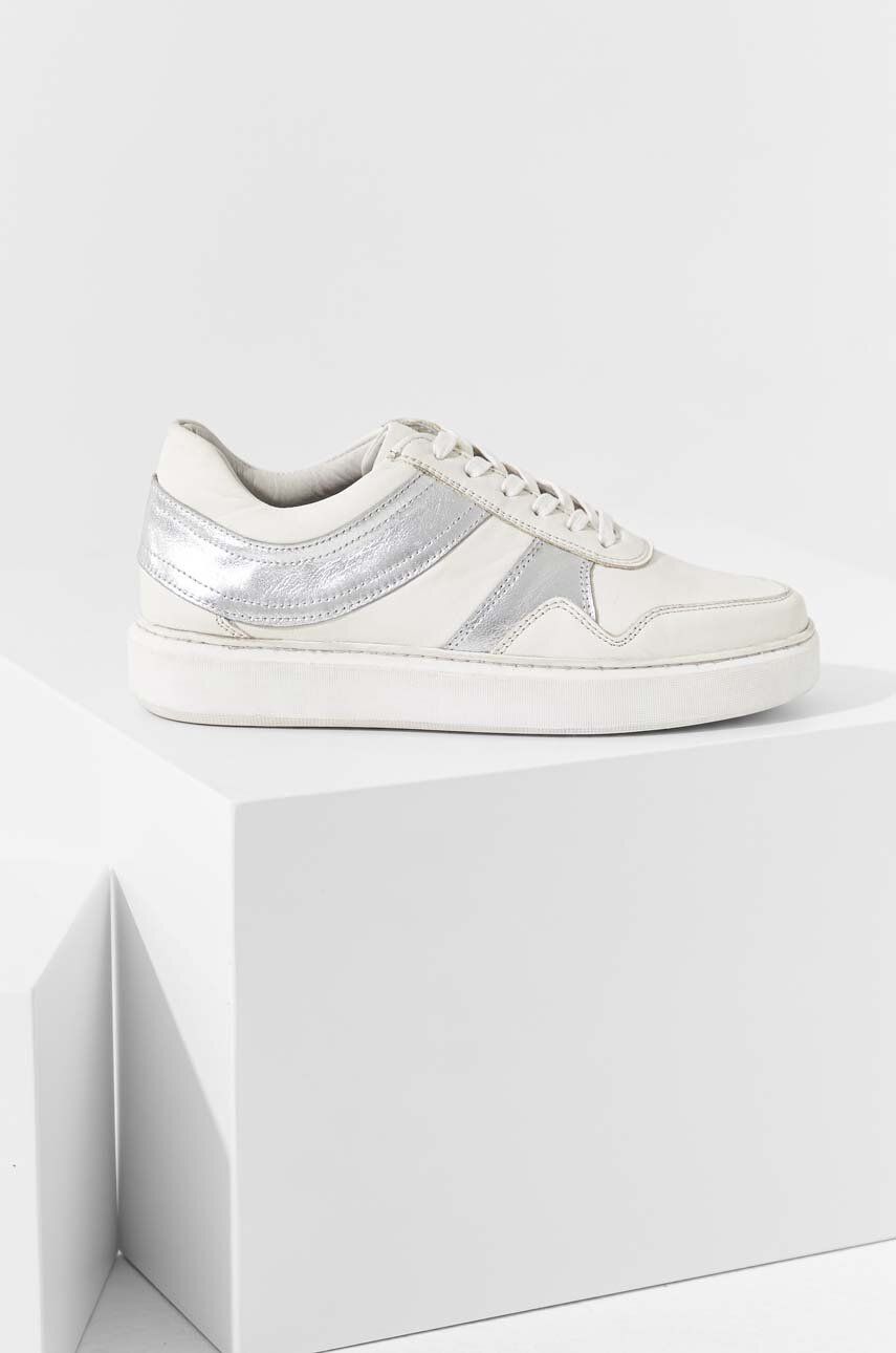 Answear Lab sneakers din piele x colecția limitată SISTERHOOD culoarea argintiu ANSWEAR poza 2022 adidasi-sport.ro cel mai bun pret  online
