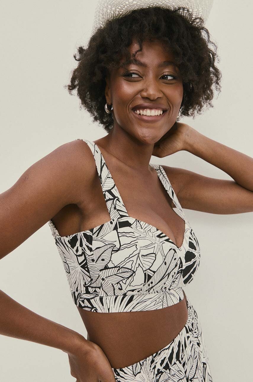 Answear Lab top de in culoarea alb, modelator