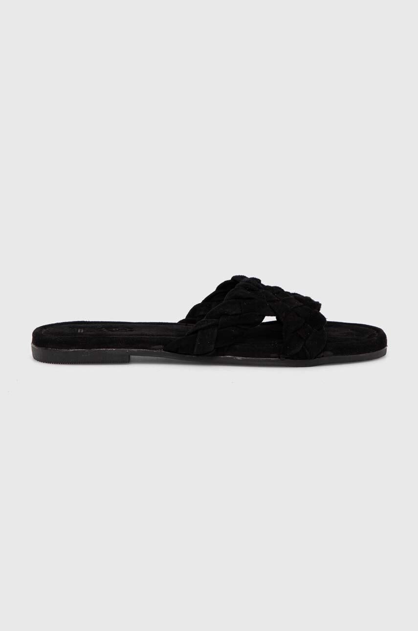 Answear Lab papuci din piele femei, culoarea negru Answear Lab papuci din piele femei, culoarea negru