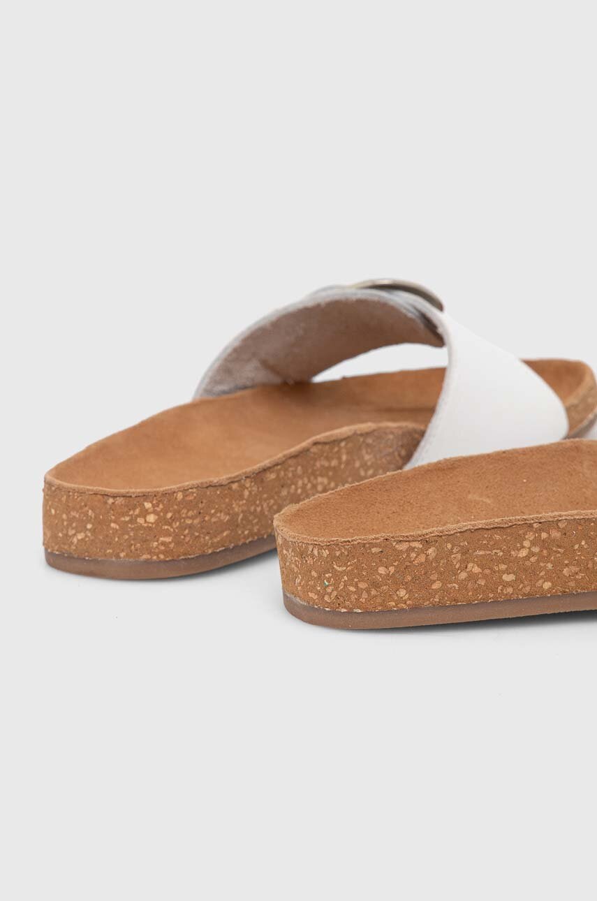 Δερμάτινες παντόφλες Answear.LAB γυναικεία, χρώμα: άσπρο φωτογραφία