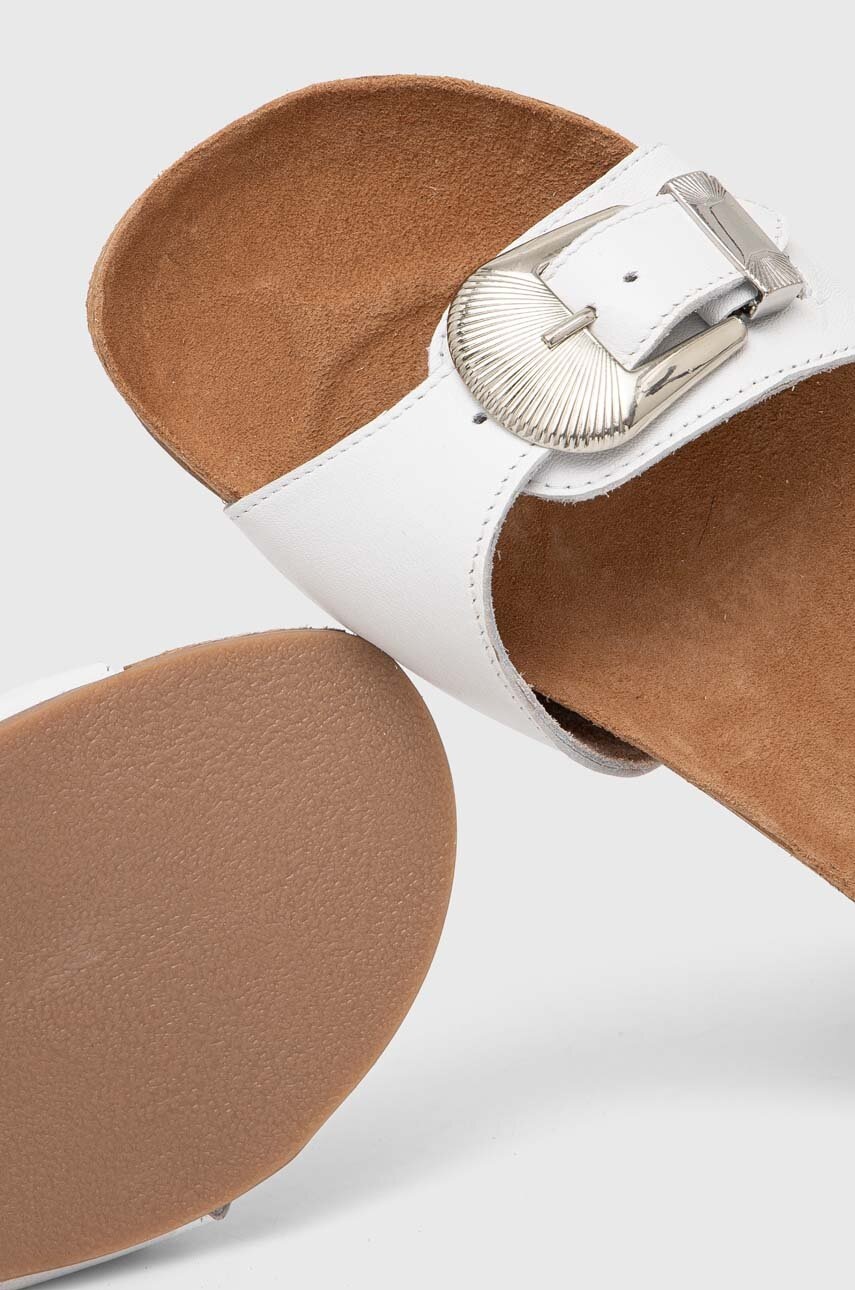 Δερμάτινες παντόφλες Answear.LAB γυναικεία, χρώμα: άσπρο φωτογραφία