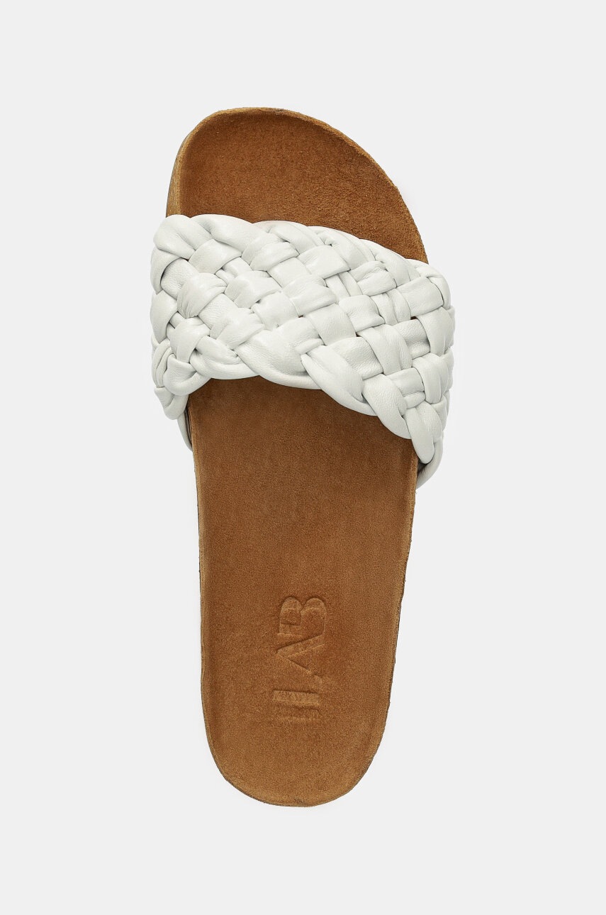 Δερμάτινες παντόφλες Answear.LAB γυναικεία, χρώμα: άσπρο φωτογραφία