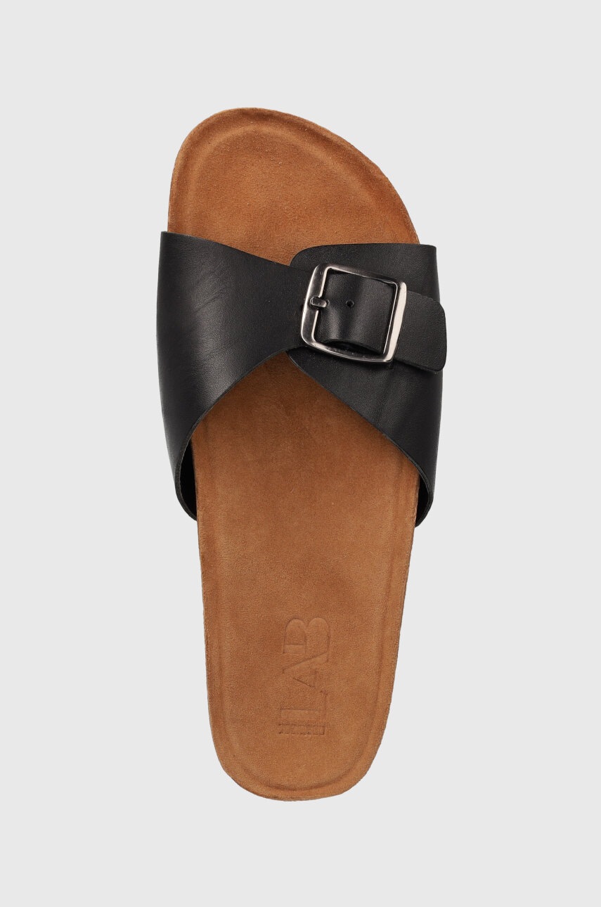 Δερμάτινες παντόφλες Answear.LAB γυναικεία, χρώμα: μαύρο φωτογραφία