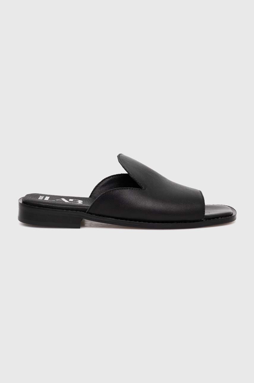 Answear Lab slapi de piele femei, culoarea negru Answear Lab slapi de piele femei, culoarea negru