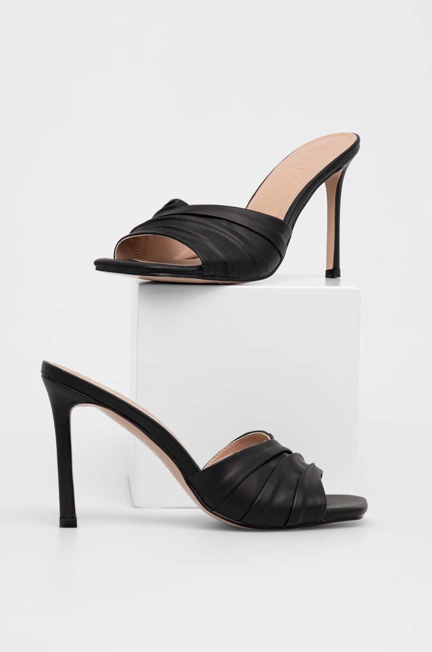 Answear Lab papuci femei, culoarea negru, cu toc cui