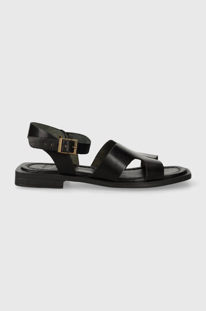 Levně Kožené sandály Answear Lab dámské, černá barva