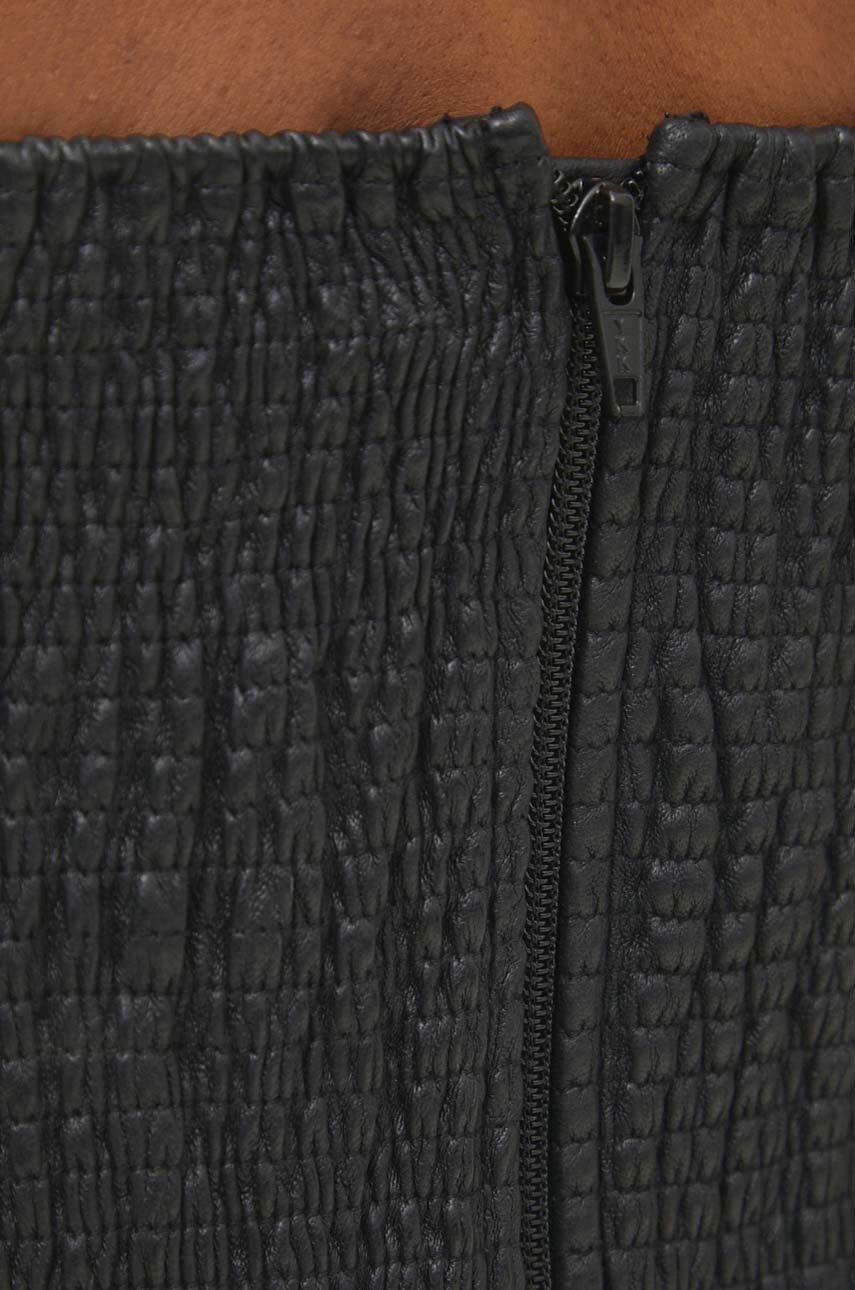 Шкіряна сукня Answear.LAB колір чорний mini пряма