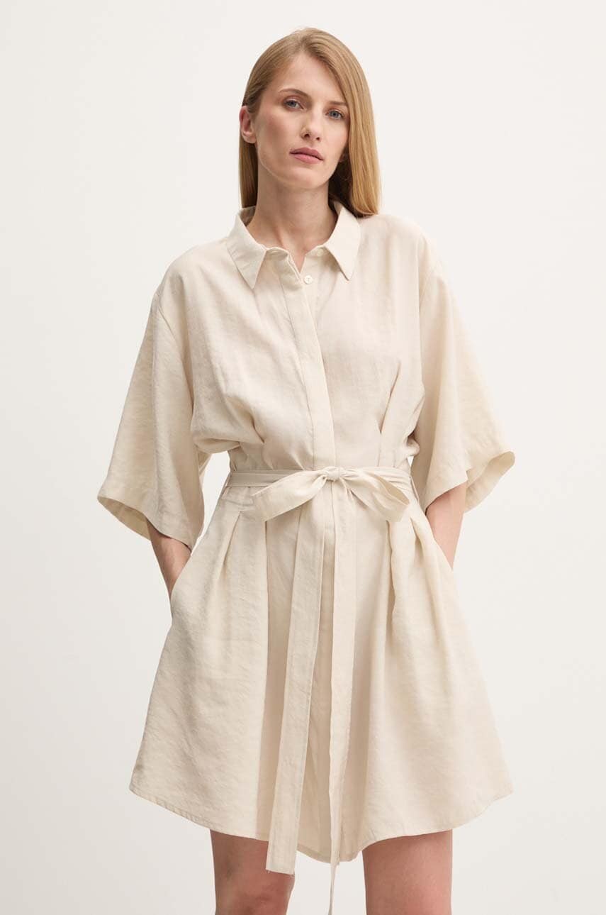 Answear Lab rochie culoarea bej, mini, evazata