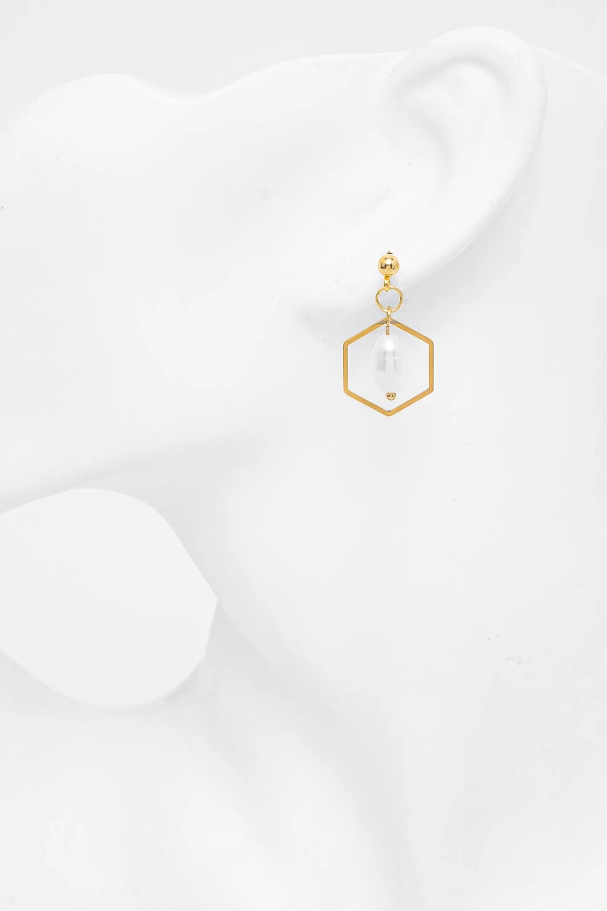 Сережки ручної роботи з культивованою перлиною Answear Lab 
