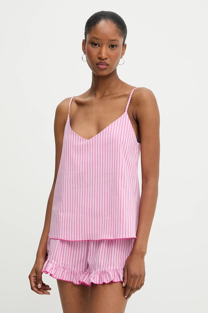 Answear Lab pijama culoarea roz