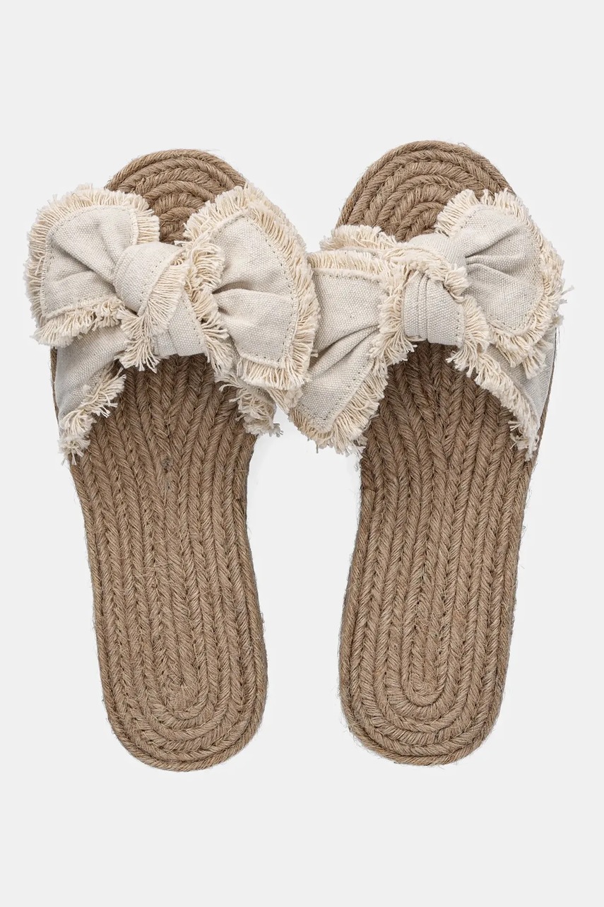 Παντόφλες Answear.LAB χρώμα: μπεζ φωτογραφία