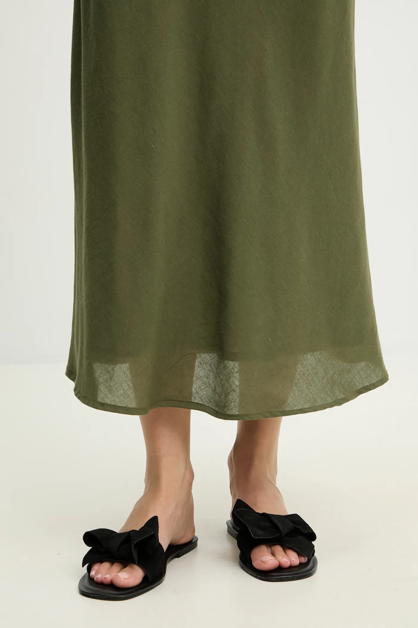 Answear Lab papuci din piele femei, culoarea negru