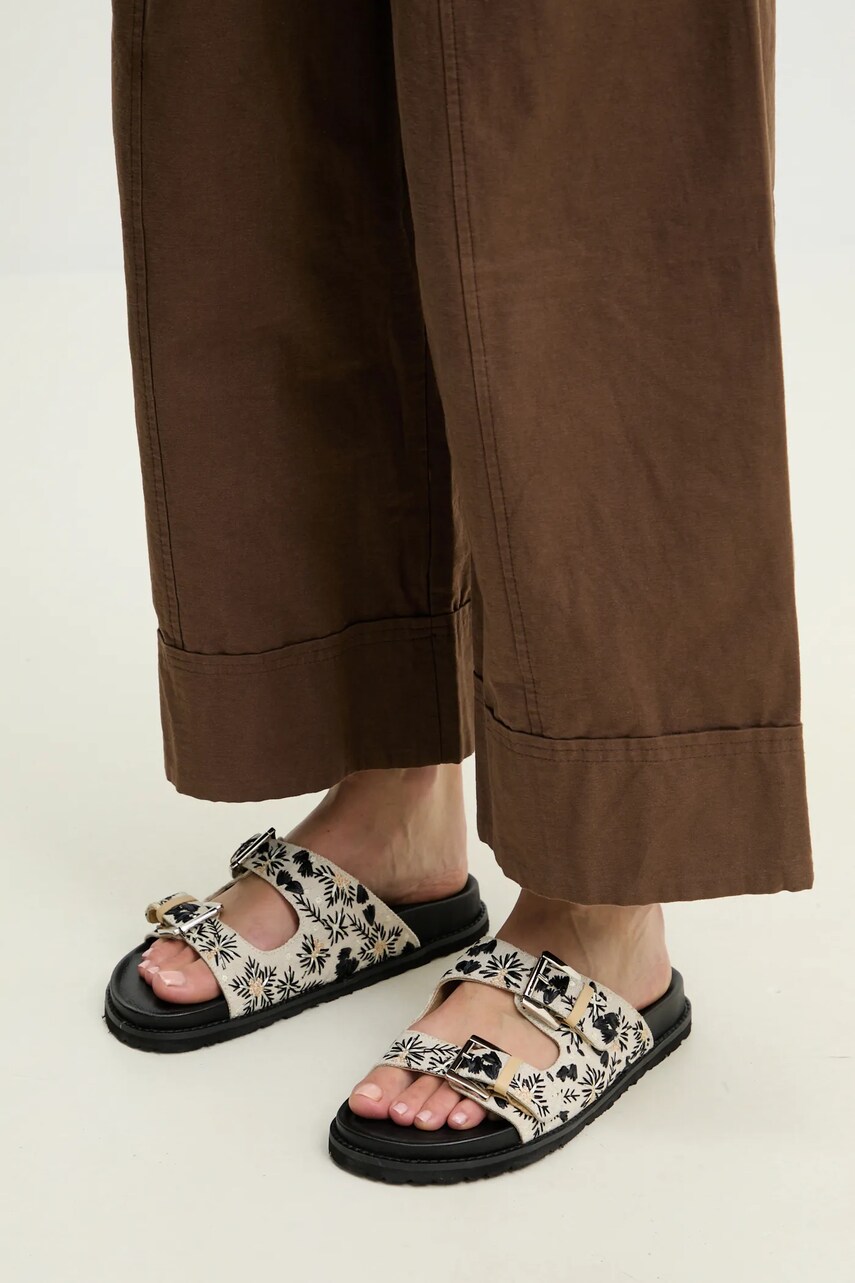 Answear Lab papuci femei, culoarea bej - 0 | YEO