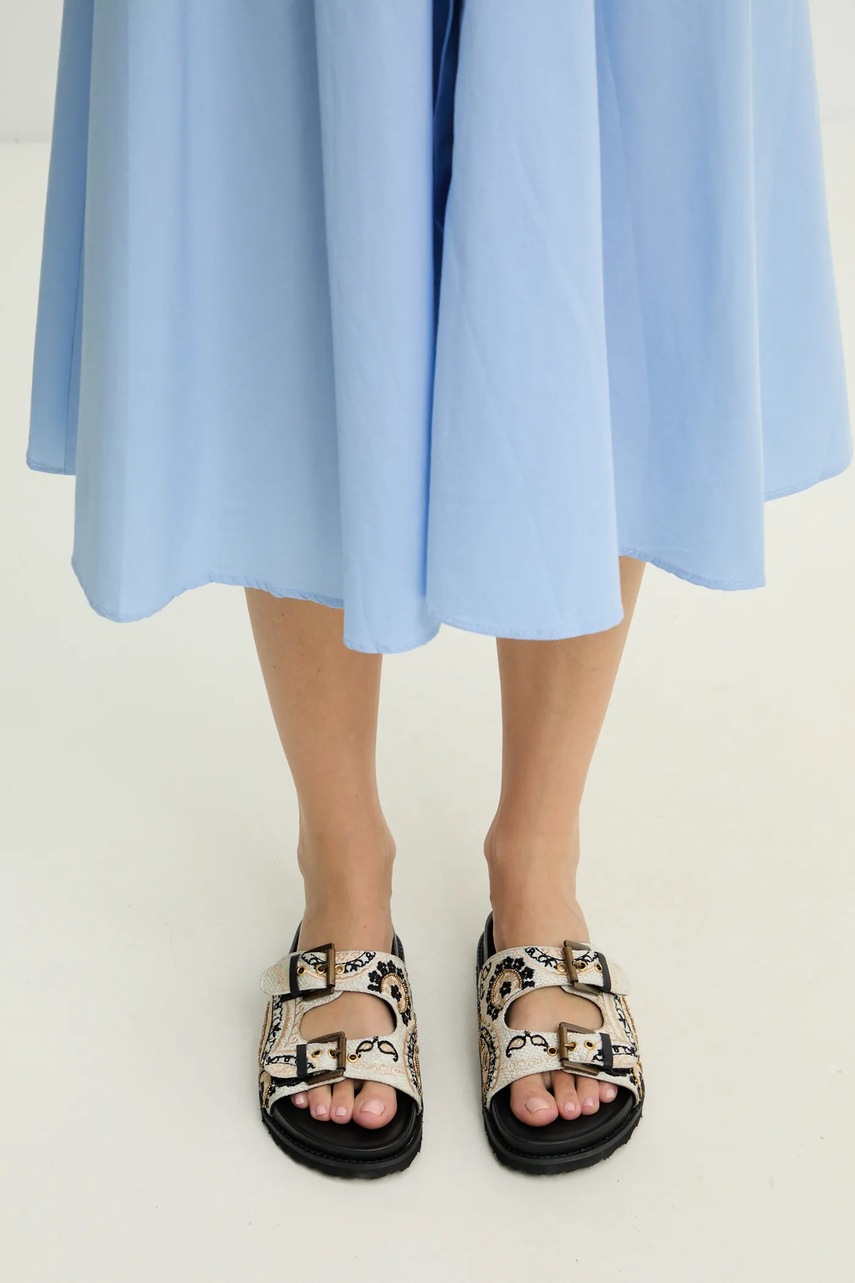 Παντόφλες Answear.LAB χρώμα: μπεζ φωτογραφία