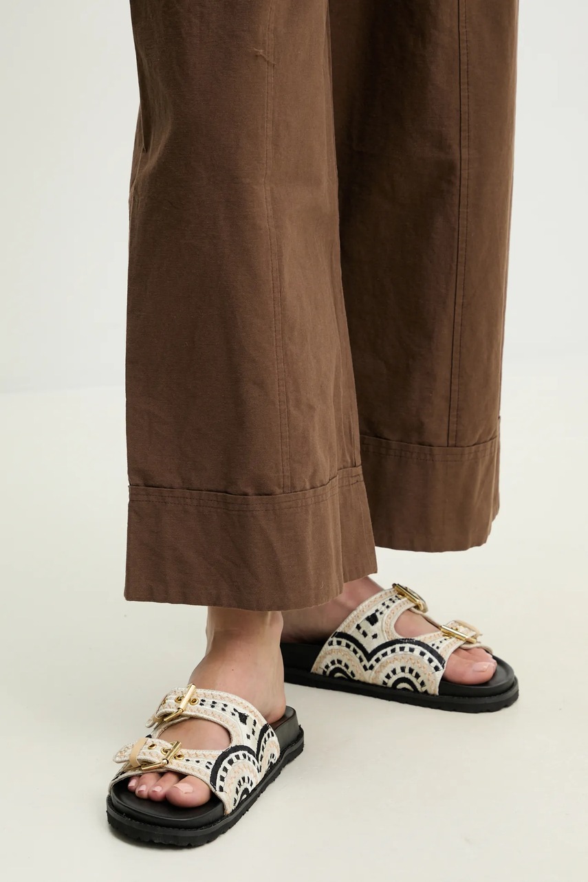 Παντόφλες Answear.LAB χρώμα: μπεζ φωτογραφία