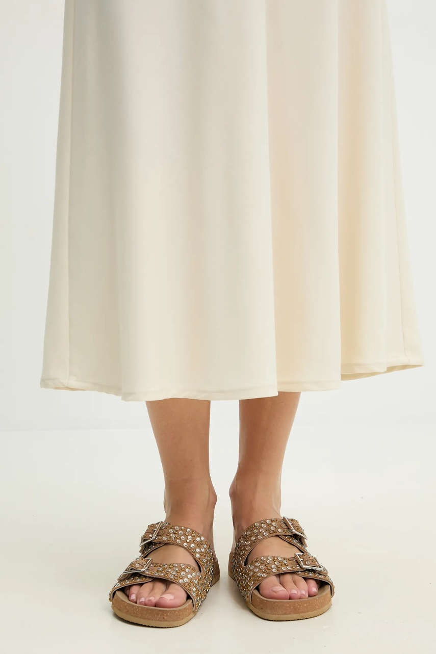 Παντόφλες Answear.LAB χρώμα: μπεζ φωτογραφία