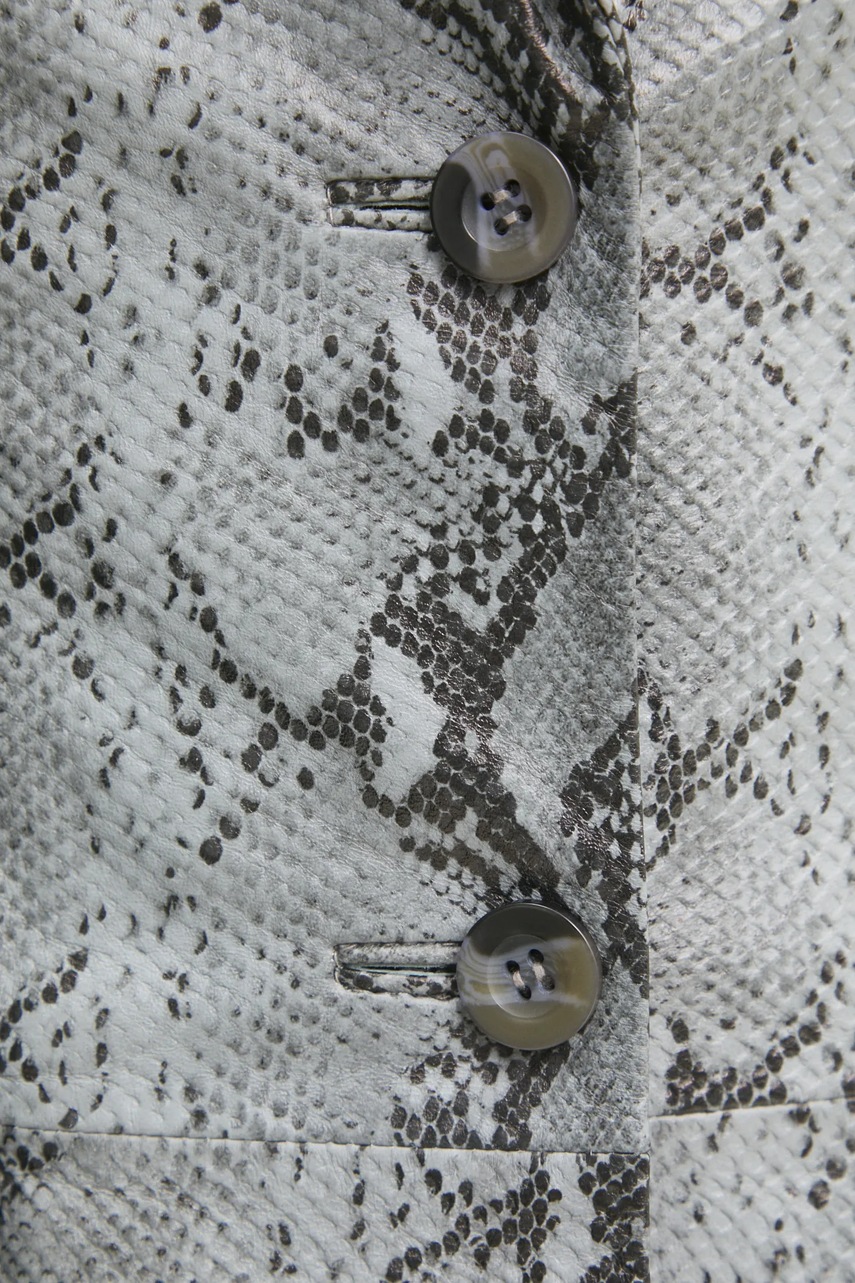 Δερμάτινο σακάκι Answear.LAB χρώμα: γκρι φωτογραφία