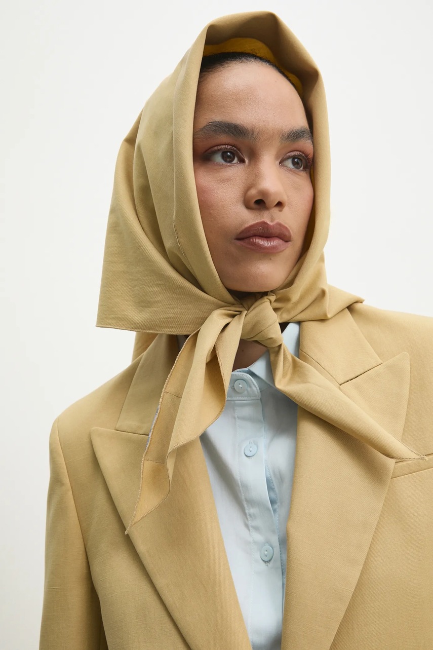 Μπουφάν crop με ιμάντα Answear.LAB χρώμα: κίτρινο φωτογραφία