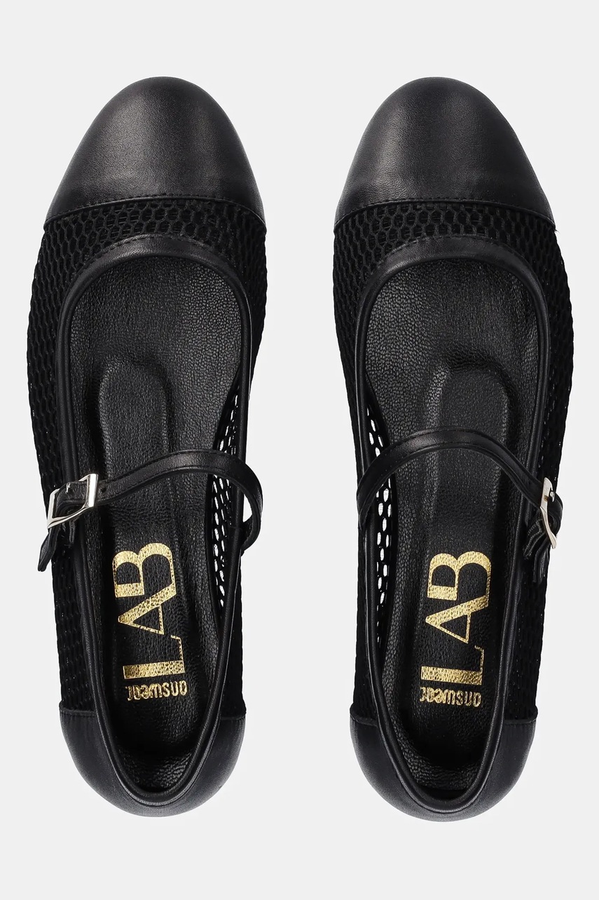 Δερμάτινες μπαλαρίνες Answear.LAB χρώμα: μαύρο φωτογραφία