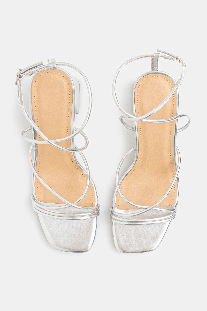 Σανδάλια Answear.LAB χρώμα: ασημί φωτογραφία