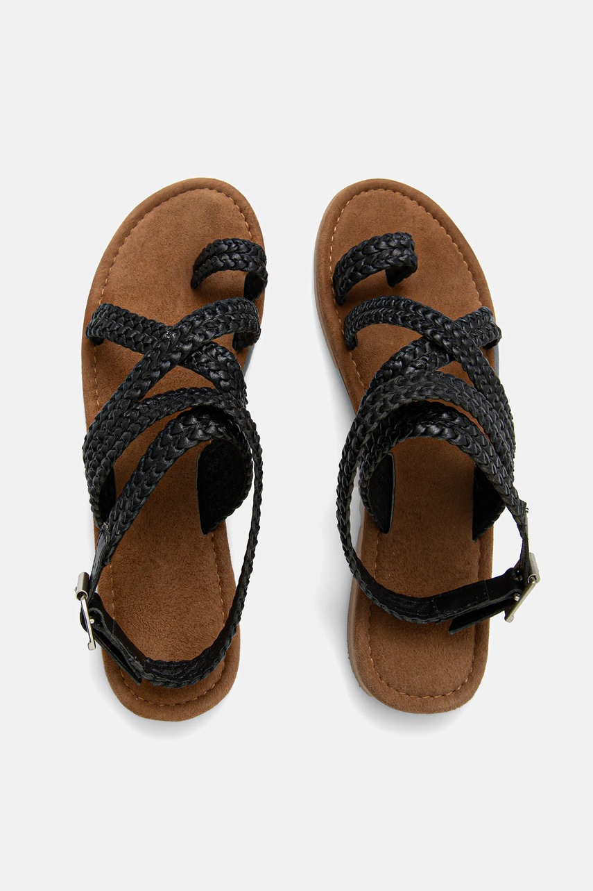 Δερμάτινα σανδάλια Answear.LAB χρώμα: μαύρο φωτογραφία