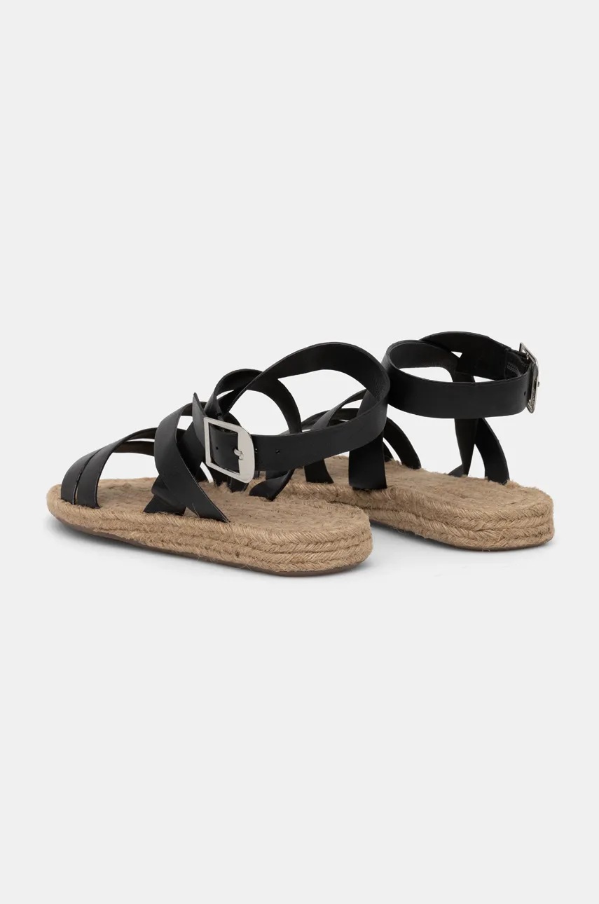 Δερμάτινα σανδάλια Answear.LAB χρώμα: μαύρο φωτογραφία