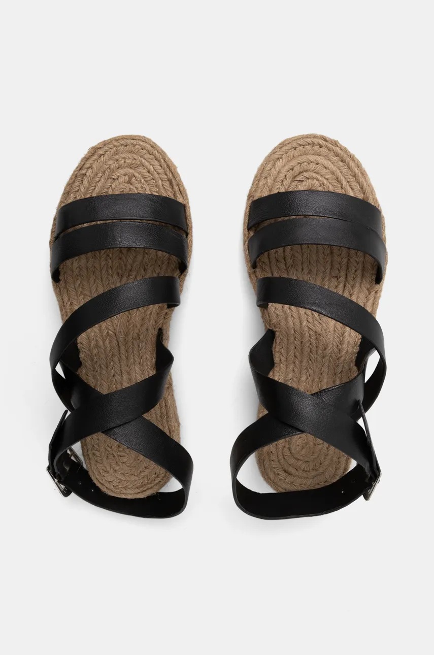 Δερμάτινα σανδάλια Answear.LAB χρώμα: μαύρο φωτογραφία