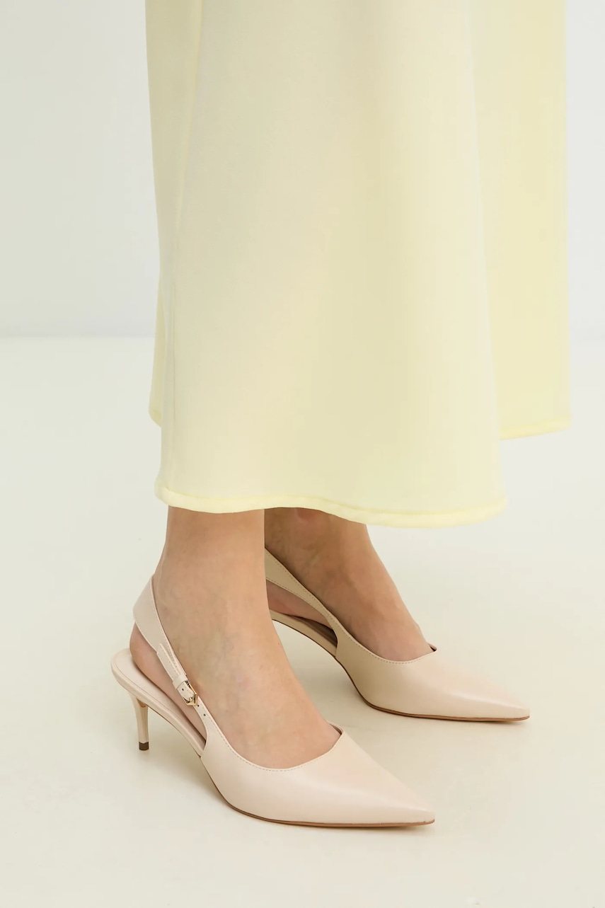 Answear Lab stilettos de piele culoarea bej - 0 | YEO