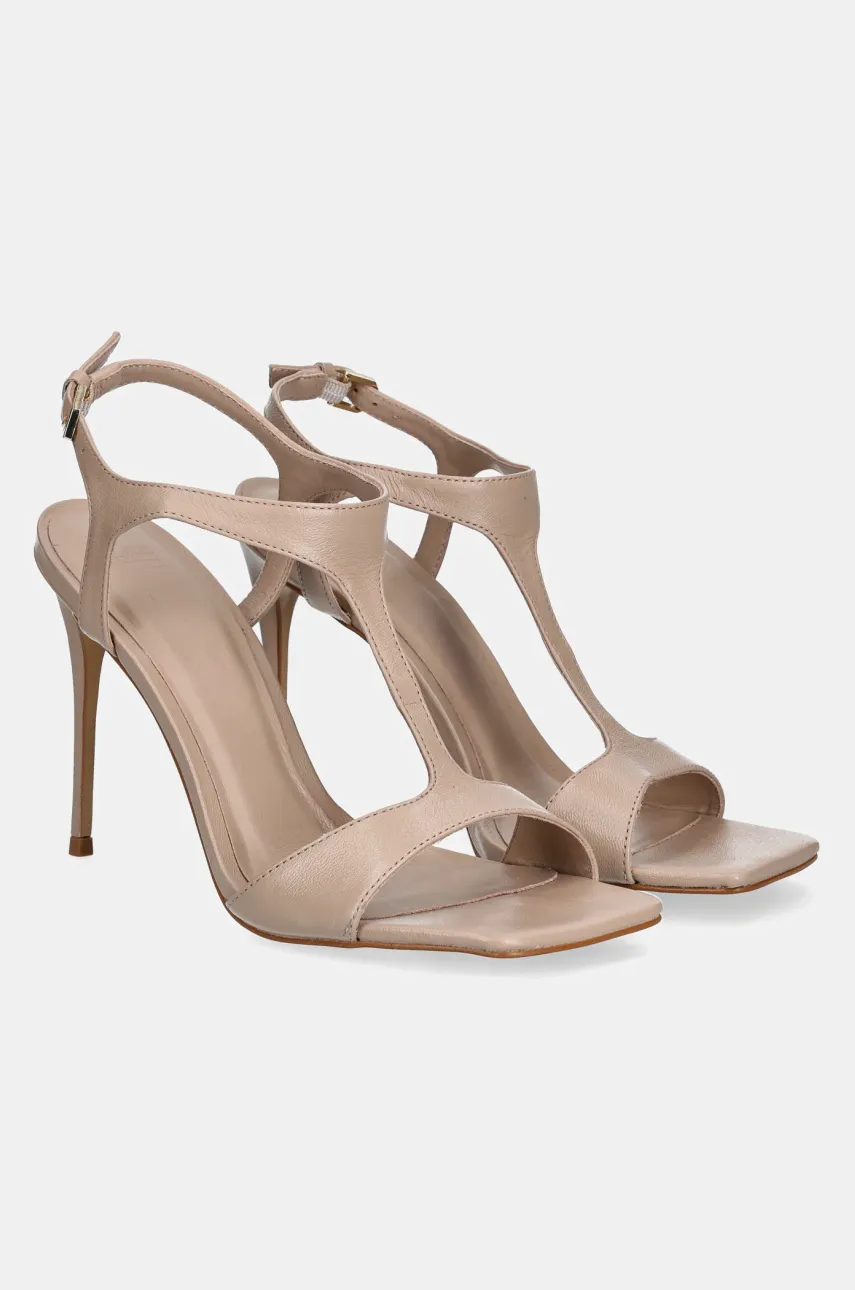 Кожаные сандалии Answear.LAB цвет бежевый Кожаные сандалии Answear.LAB цвет бежевый