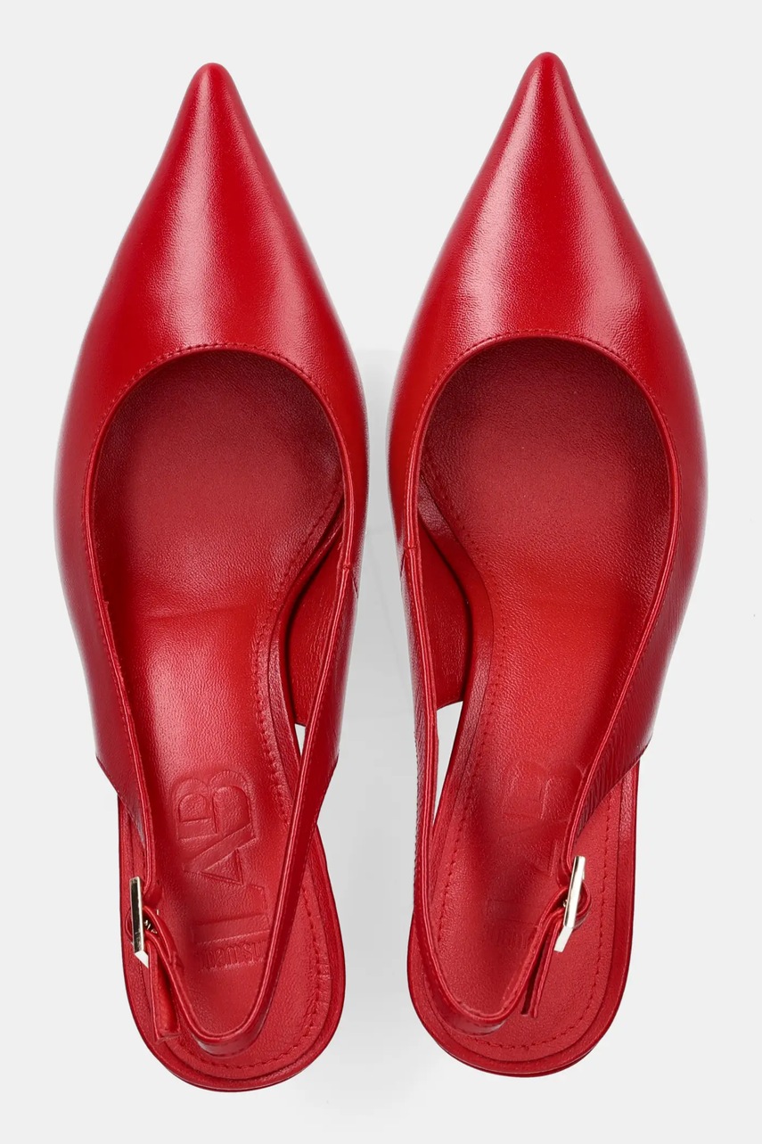 Δερμάτινες γόβες Answear.LAB χρώμα: κόκκινο φωτογραφία