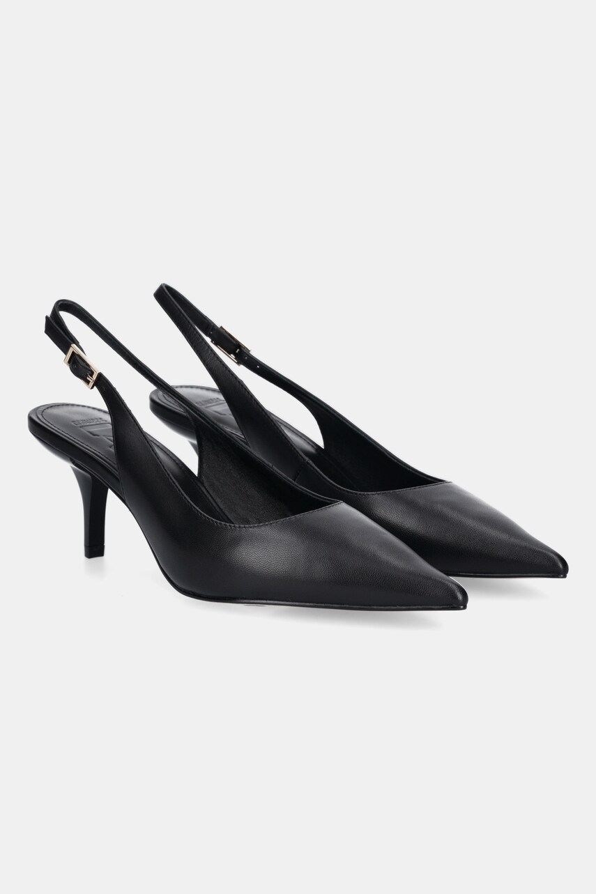 Answear Lab stilettos de piele culoarea negru
