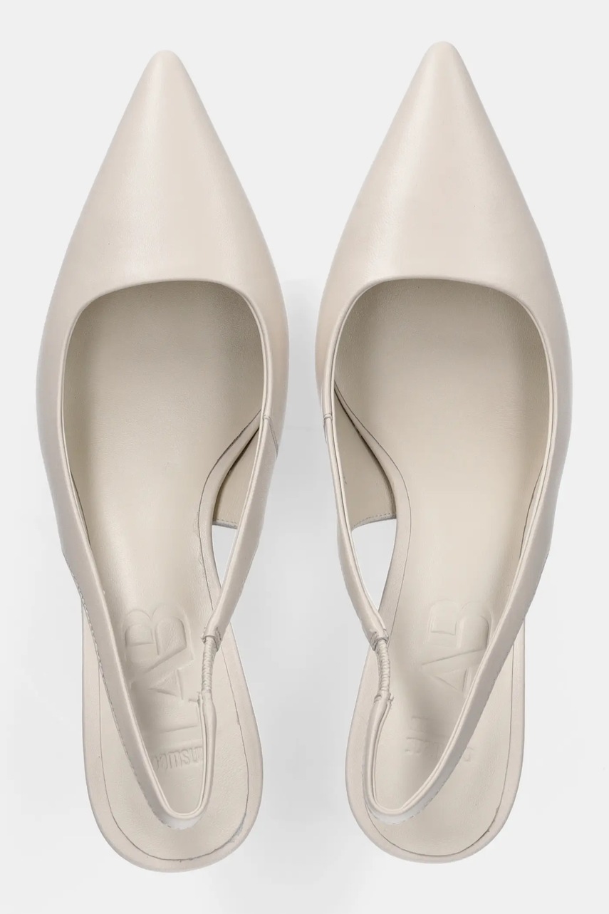 Δερμάτινες γόβες Answear.LAB χρώμα: άσπρο φωτογραφία