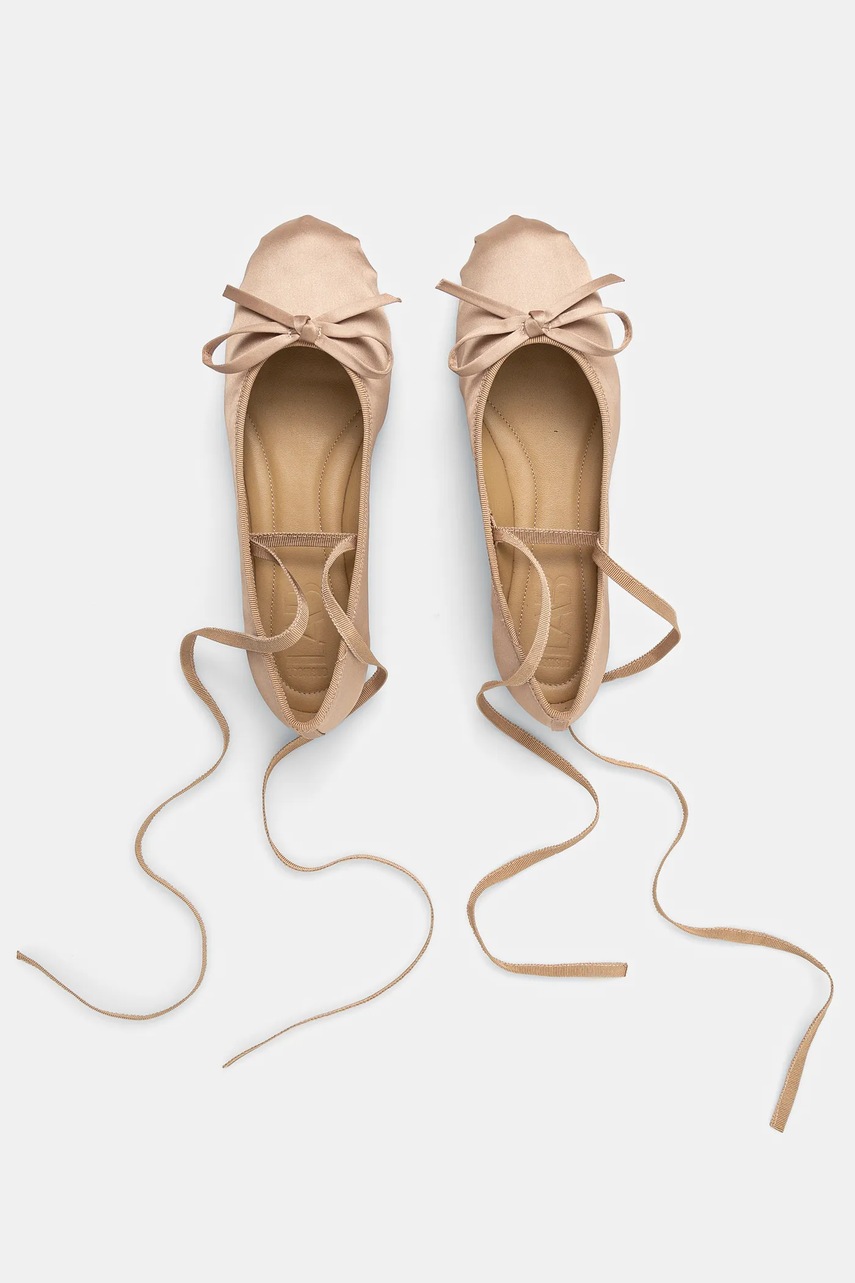 Μπαλαρίνες Answear.LAB χρώμα: χρυσαφί φωτογραφία