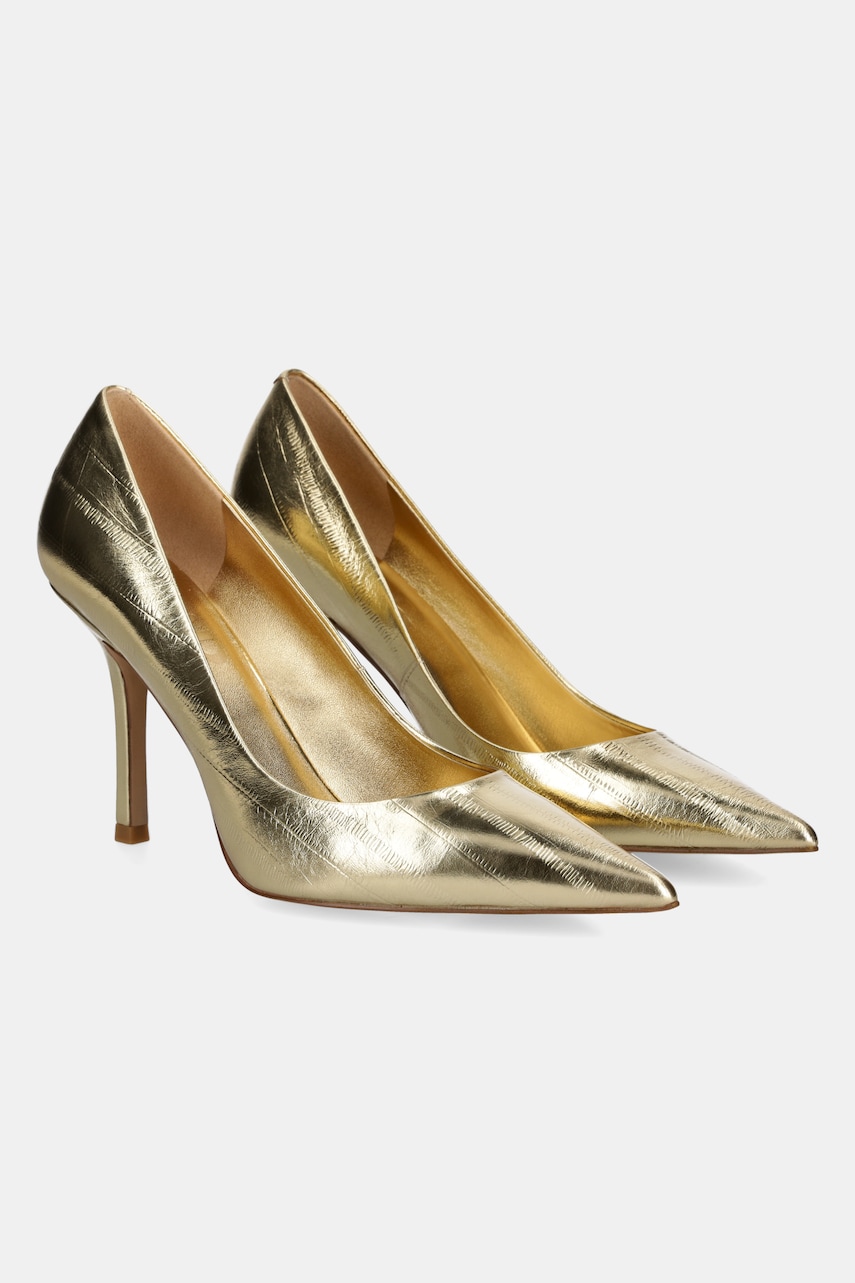 Answear Lab stilettos de piele culoarea auriu Answear Lab stilettos de piele culoarea auriu
