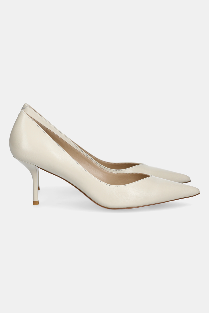 Δερμάτινες γόβες Answear.LAB χρώμα: μπεζ φωτογραφία