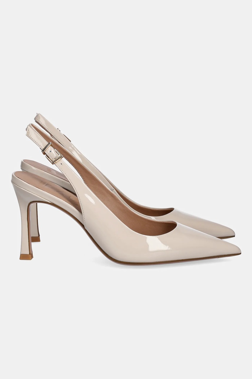 Кожаные туфли Answear.LAB цвет бежевый Кожаные туфли Answear.LAB цвет бежевый