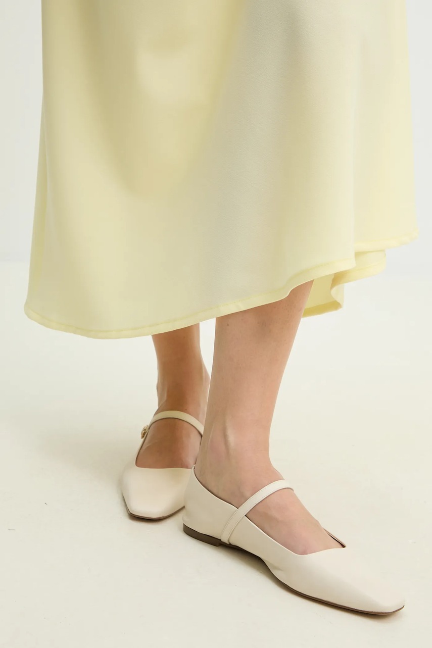 Δερμάτινες μπαλαρίνες Answear.LAB χρώμα: μπεζ φωτογραφία