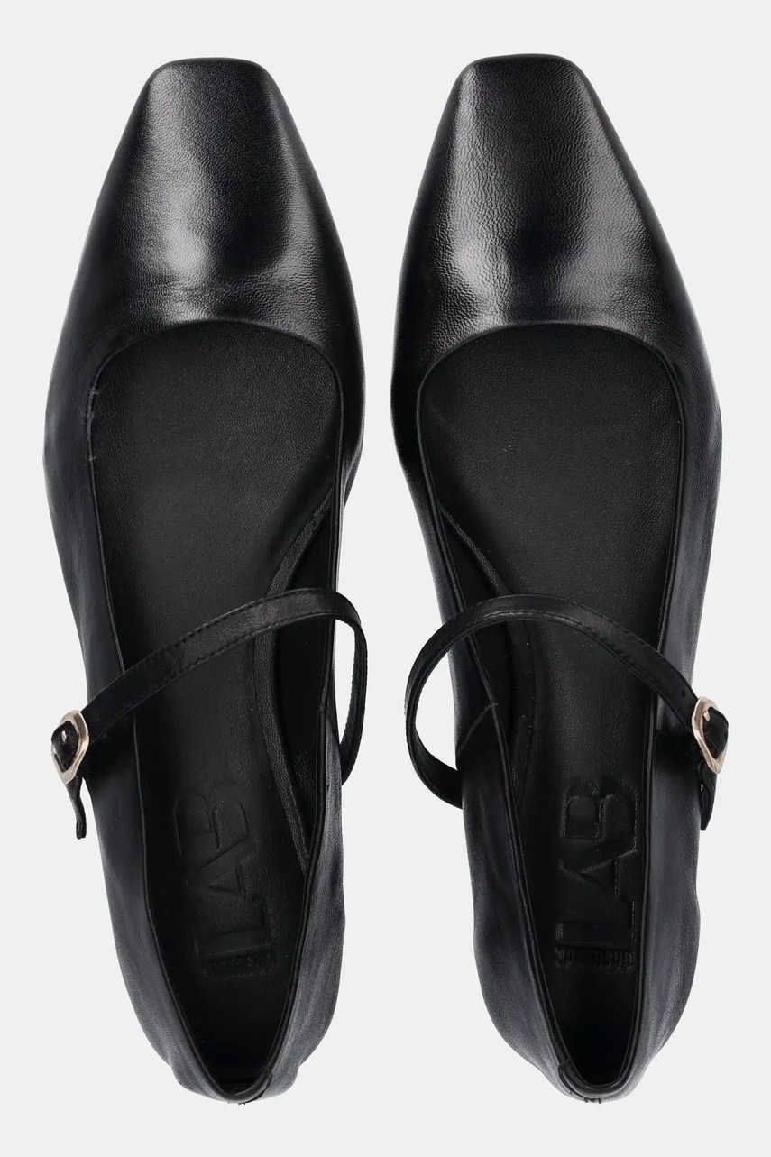 Δερμάτινες μπαλαρίνες Answear.LAB χρώμα: μαύρο φωτογραφία