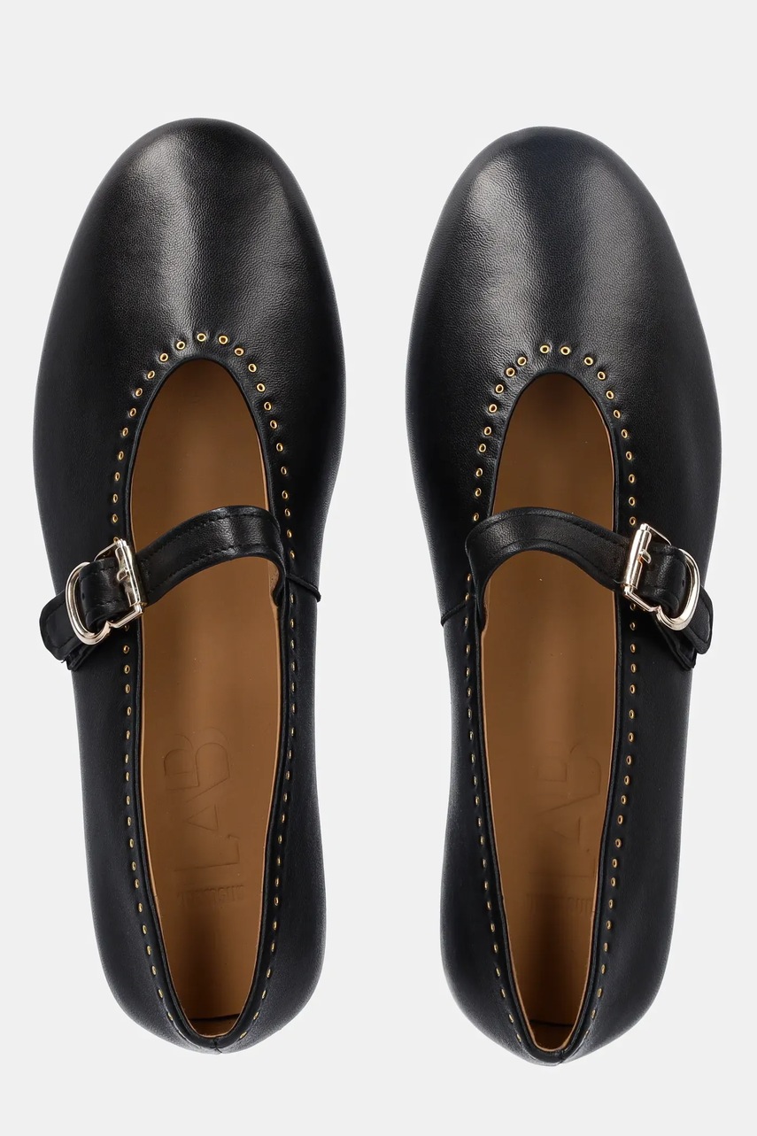 Δερμάτινες μπαλαρίνες Answear.LAB χρώμα: μαύρο φωτογραφία