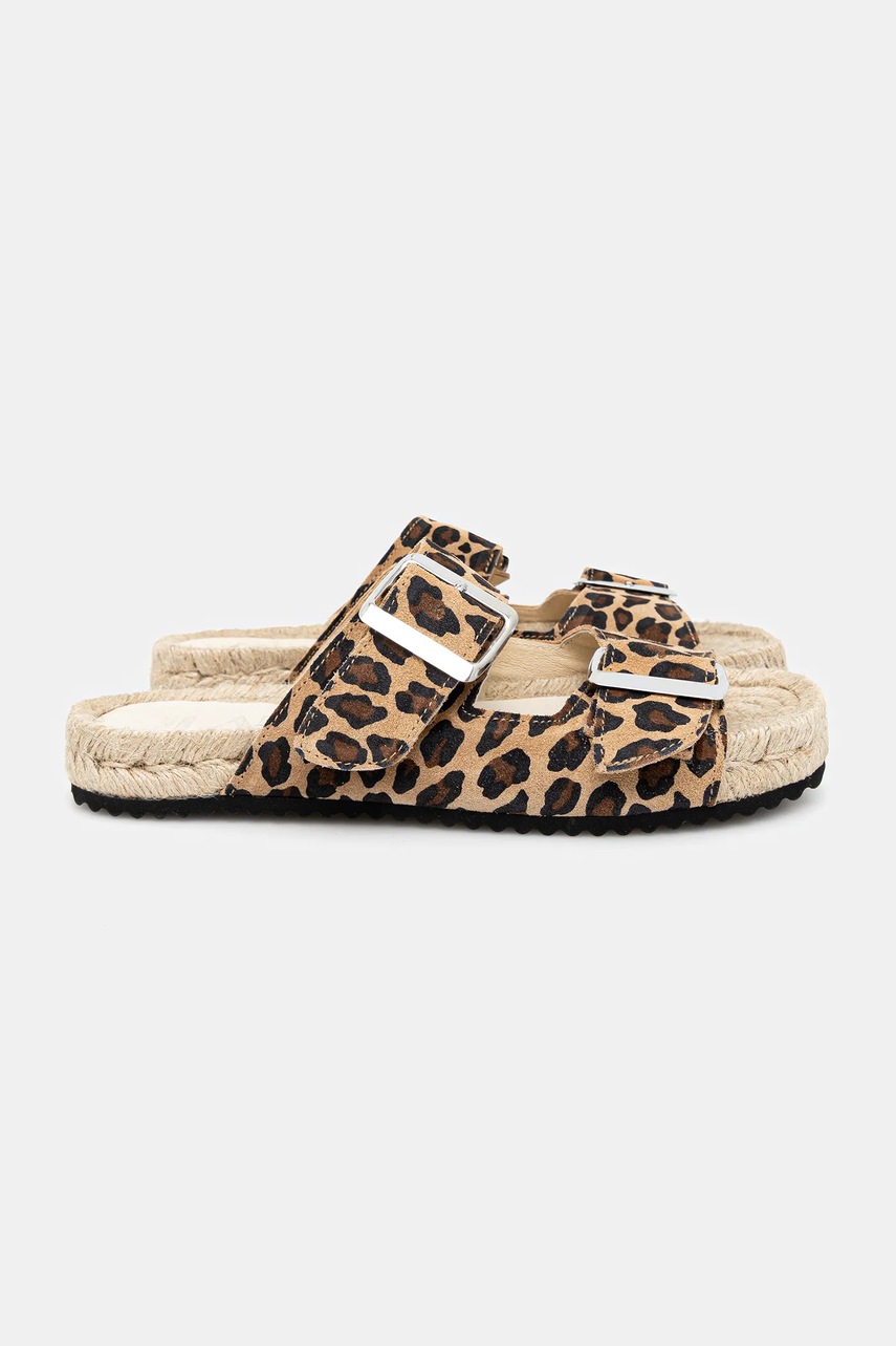 Кожаные шлепанцы Answear.LAB цвет коричневый